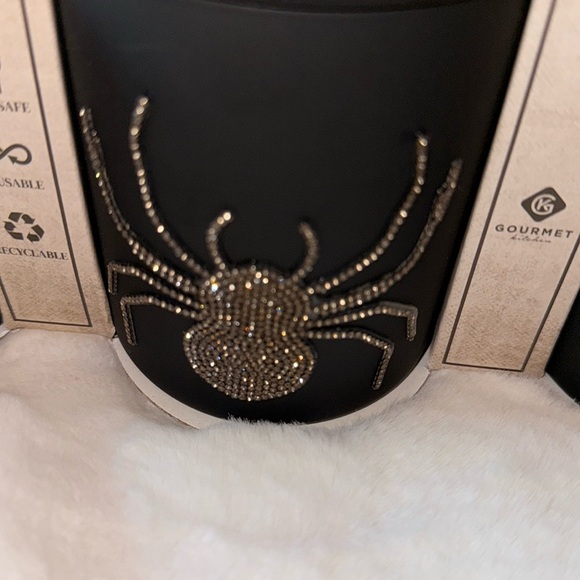 Halloween three-piece glass canister with wooden lid 👻🦇🕷️ - Picture 14 of 15